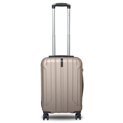 Mala De Viagem De Bordo P- 10kg Em Abs Com Rodinhas 360º Removíveis E Leve - Padrão Anac - Qualis Champanhe Mb003