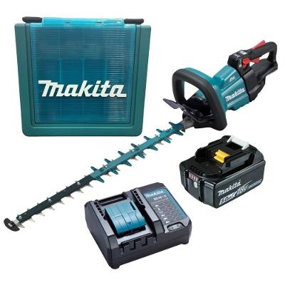 Kit Aparador De Cerca Viva à Bateria + 1 Bateria 18v 5ah + Carregador Dc18wc Bivolt + Maleta Makita