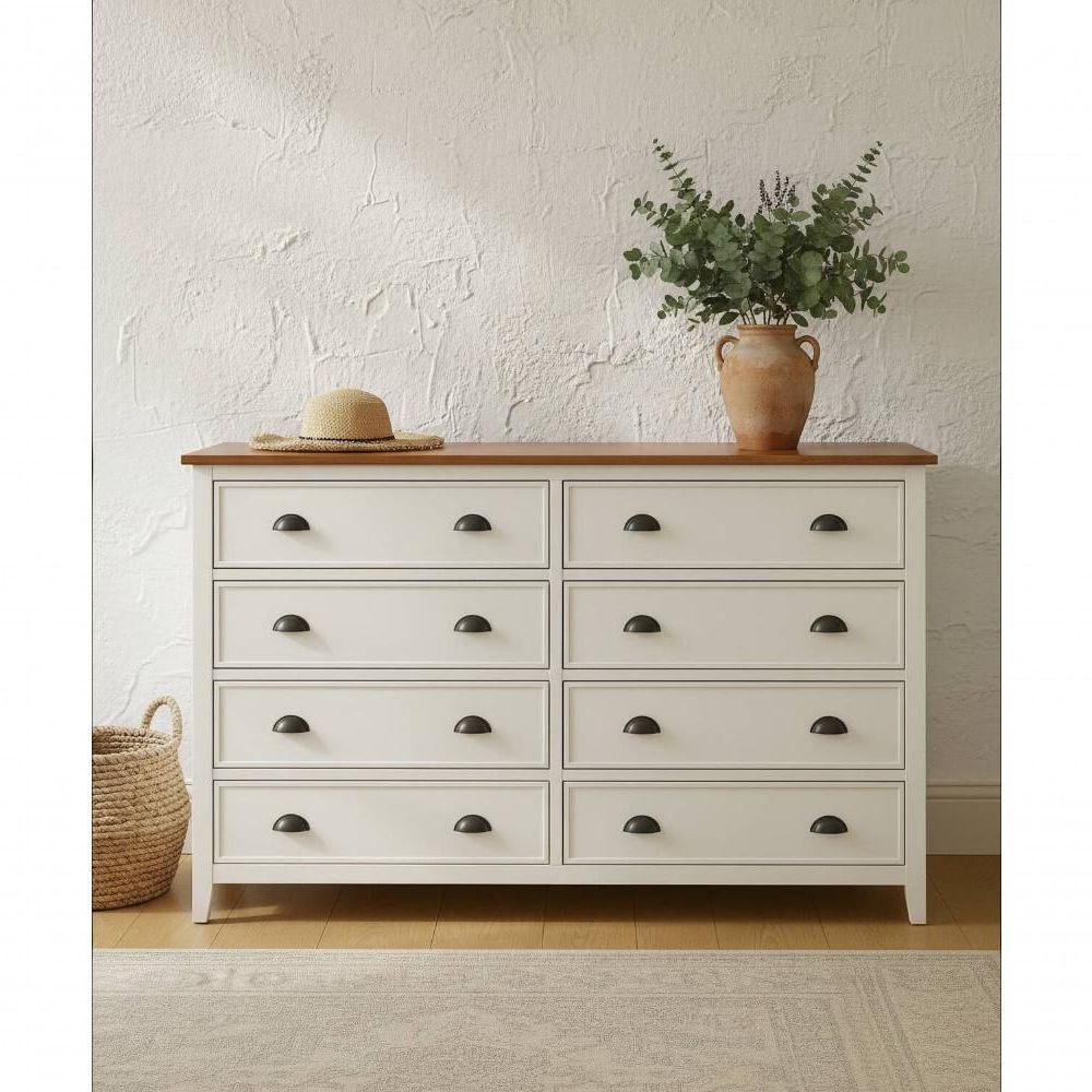 Cômoda Gramado 1,00 X 50 X 2,00 - Madeira Maciça - Móveis De Gramado - Castanho/branco - 2