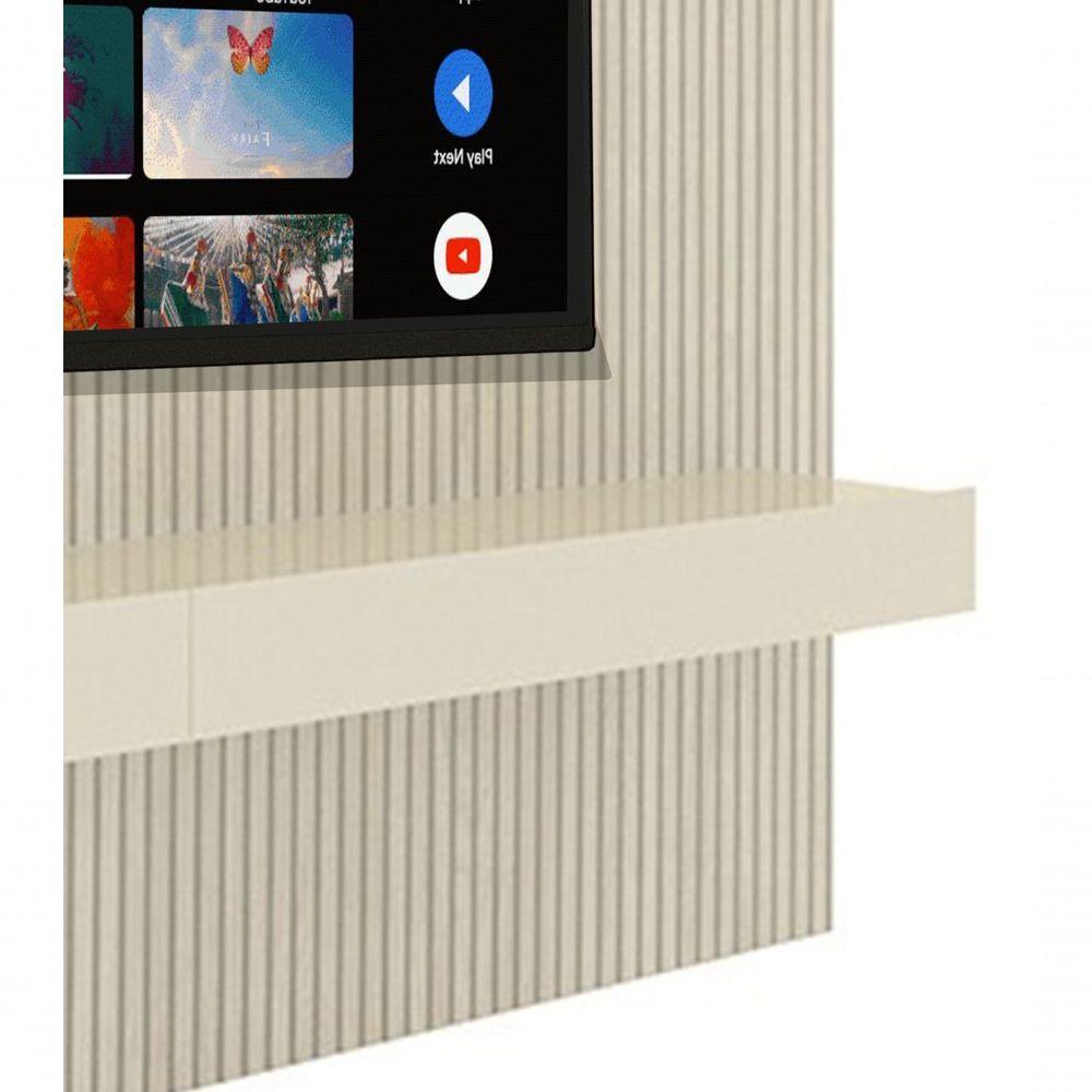 Home Suspenso Requinte 2.2 Ripado Com Led Off White - Gelius Móveis - 4