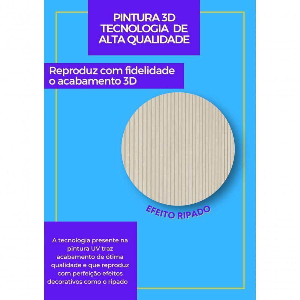 Home Suspenso Requinte 2.2 Ripado Com Led Off White - Gelius Móveis - 5