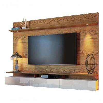 Home Suspenso Decore Led 2.2 Freijó Com Off White - Imcal Móveis