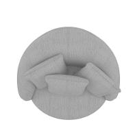 Poltrona Seraphina Base Giratória - élpis Móveis Marrom - 5