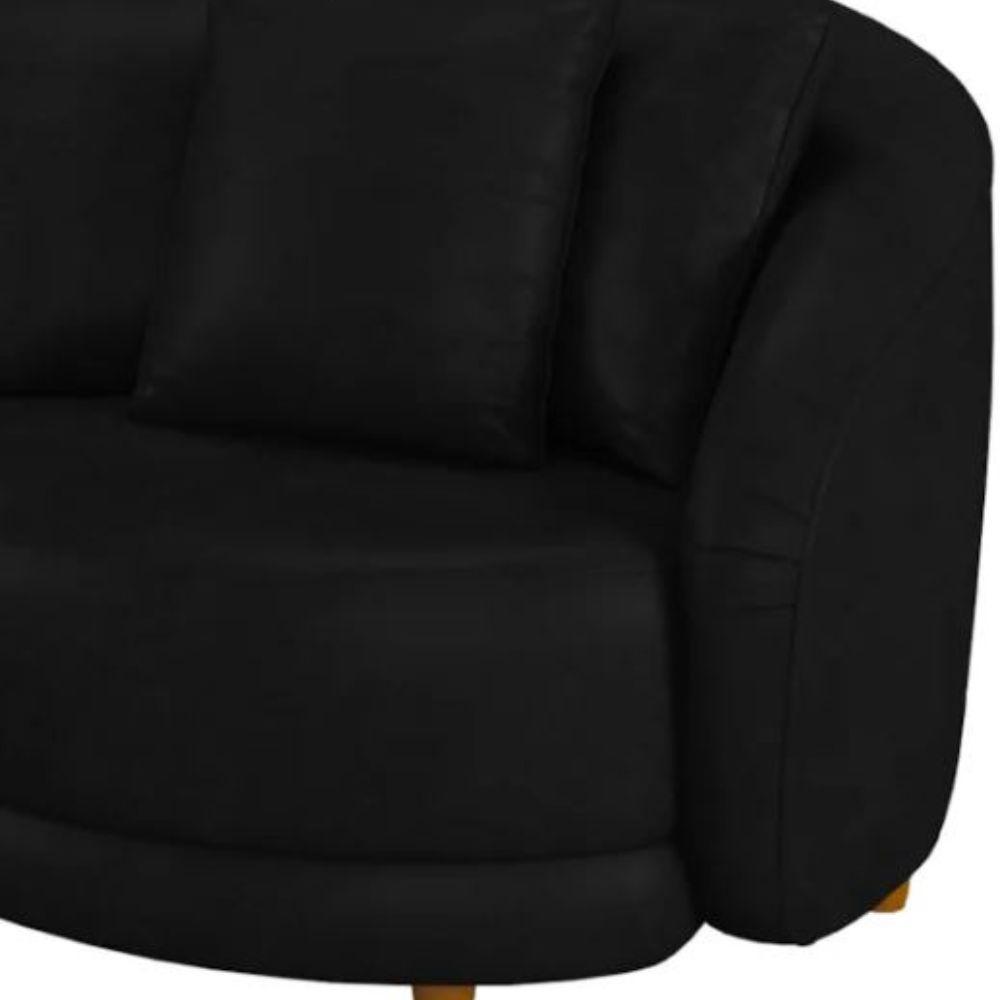 Poltrona Seraphina Pé Palito Em Madeira Tingida - élpis Móveis Preta - 3