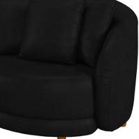 Poltrona Seraphina Pé Palito Em Madeira Tingida - élpis Móveis Preta - 3