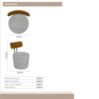 Poltrona Eclipse Redonda Com Encosto De Madeira - élpis Móveis Verde - 5