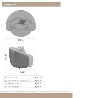 Poltrona Seraphina Pé Palito Em Madeira Tingida - élpis Móveis Marrom - 6