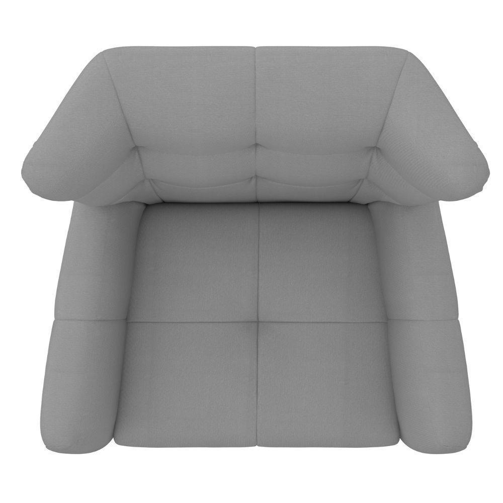 Poltrona Lorena Base Giratória Em Alumínio - élpis Móveis Bege - 5