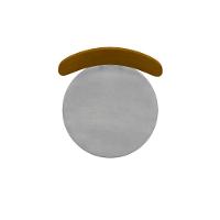 Poltrona Eclipse Redonda Com Encosto De Madeira - élpis Móveis Marrom - 6