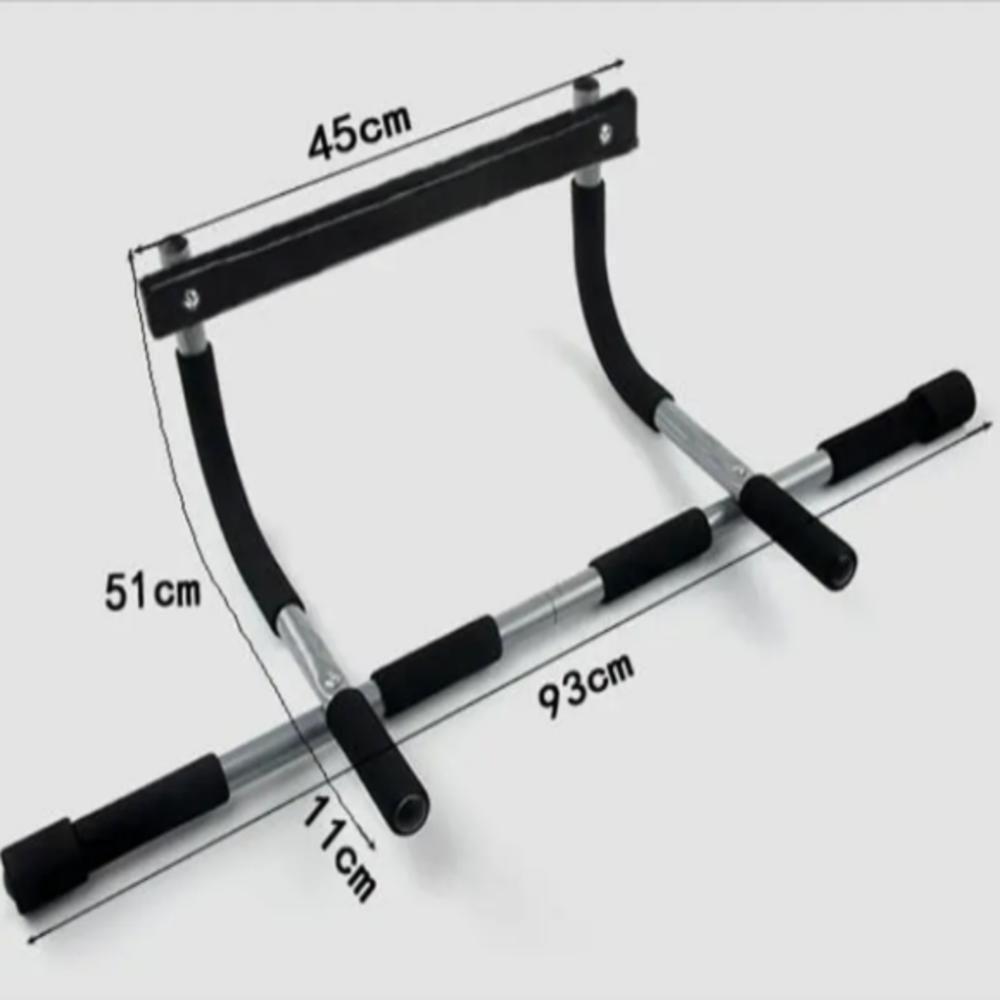 Barra De Exercicios Para Porta Chao Fixa Mista Musculacao Flexao Abdominal Exercicios Academia Em Casa Multifuncional - 5