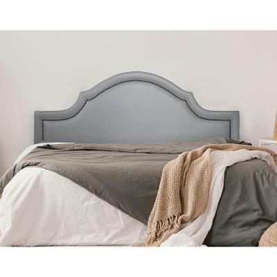 Cabeceira Queen Provençal Luxo 160x60 Courino Cinza - Tachas Fumê