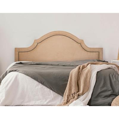 Cabeceira Queen Provençal Luxo 160x60 Suede Bege - Tachas Fumê