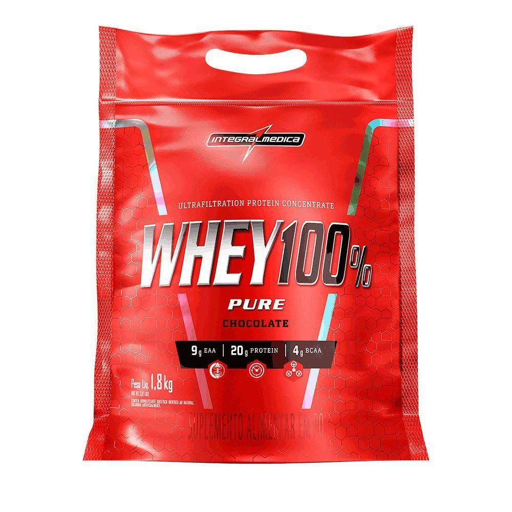 Whey 100% Pure 1,8kg Pouch Integralmedica Chocolate - 1