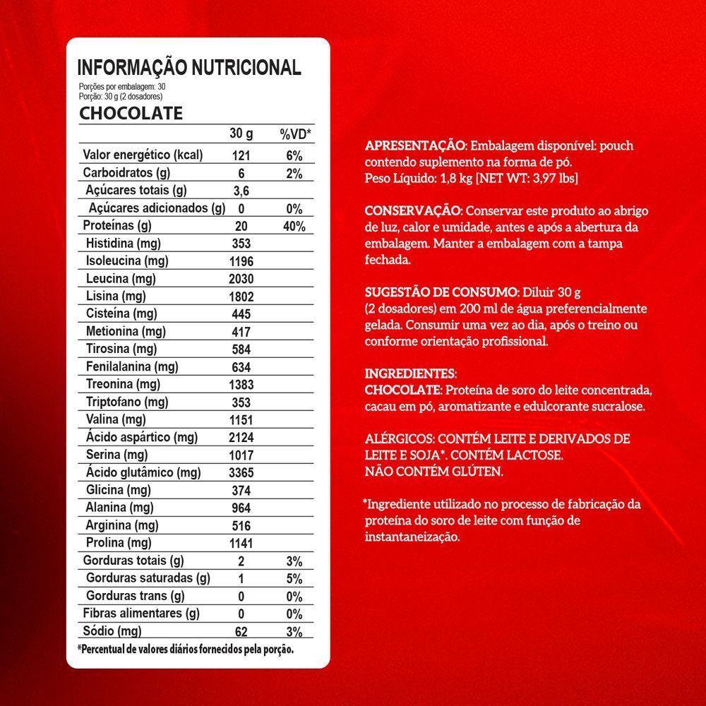 Whey 100% Pure 1,8kg Pouch Integralmedica Chocolate - 5