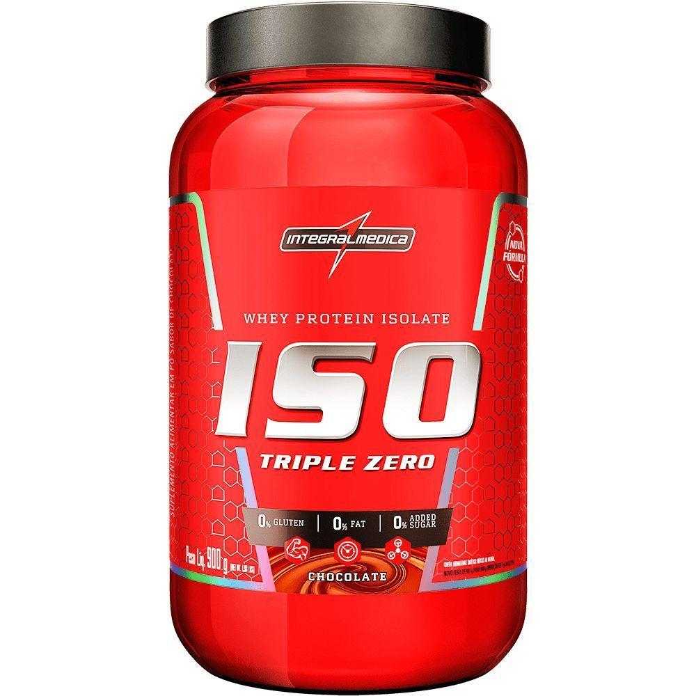 Whey Protein Integralmedica Iso Triple Zero 900g Pote Chocolate - 1