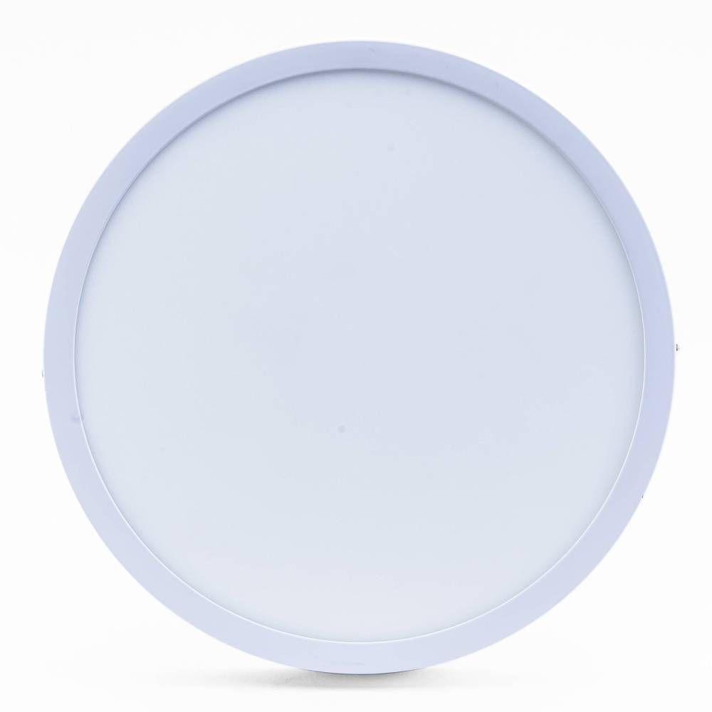 Plafon Led Sobrepor Redondo 24w 3000k Branco Quente Bivolt - 2