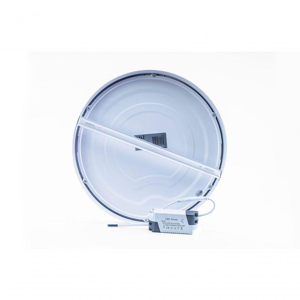 Plafon Led Sobrepor Redondo 24w 3000k Branco Quente Bivolt - 3