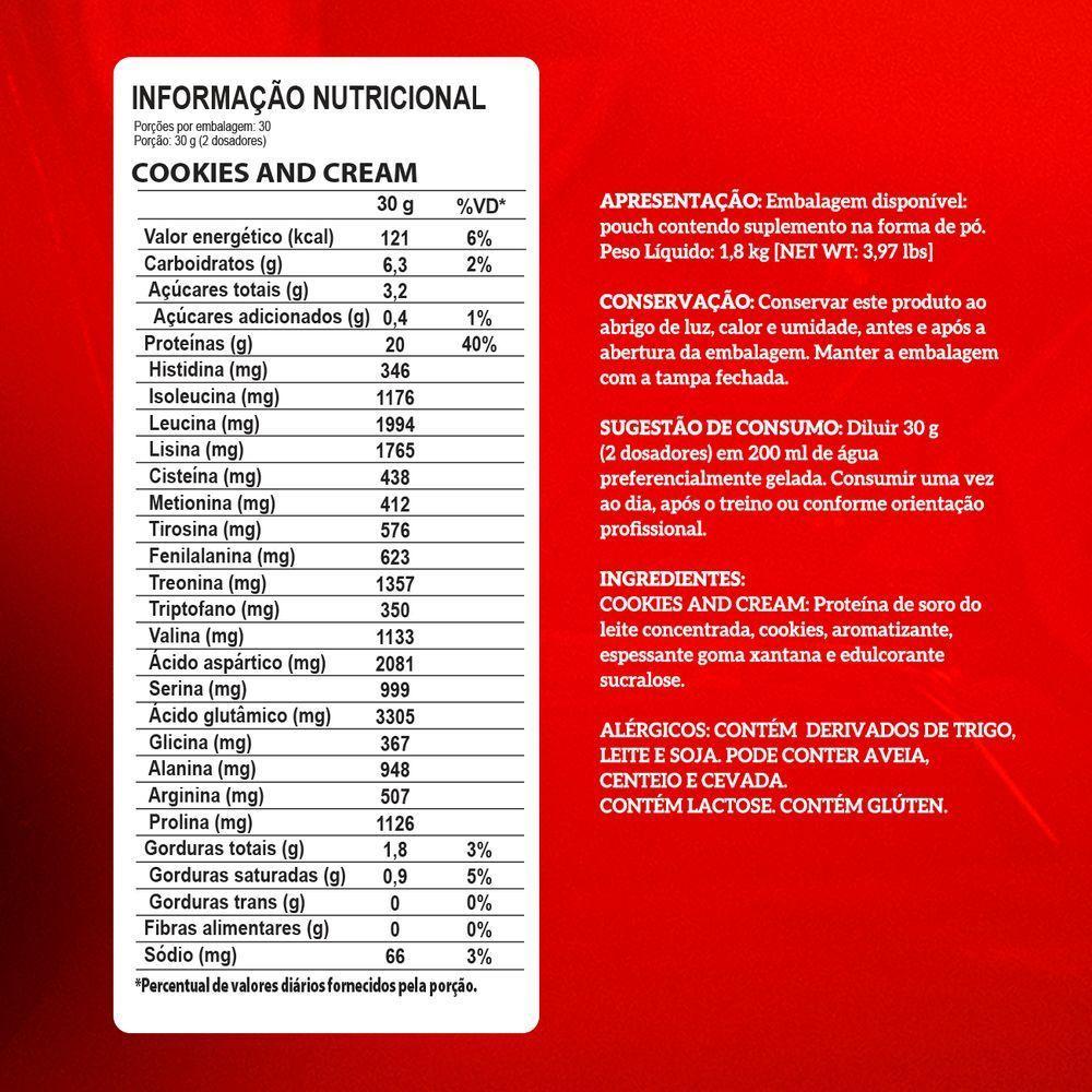 Whey 100% Pure 1,8kg Pouch Integralmedica Cookies And Cream - 5