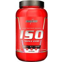 Whey Protein Integralmedica Iso Triple Zero 900g Pote Morango - 1