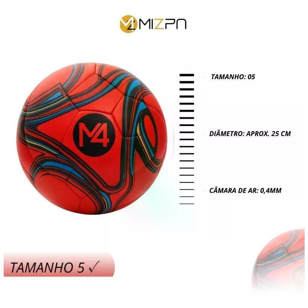 Bola Futebol Campo Pequena Tamanho 05 Oficial - Vermelha - 2