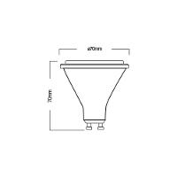 Lâmpada Led Astraled Ar70 24° 4,8w Gu10 Bivolt 2700k – Luz Amarela - 2