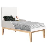 Quarto De Bebê Classic 3 Portas E Cômoda 6 Gavetas Branco Com Pés Madeira Natural - Reller - 5