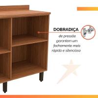 Balcão Gabinete De Cozinha 2 Portas Com Tampo 1,20m Grécia Madeirado/off White - 3