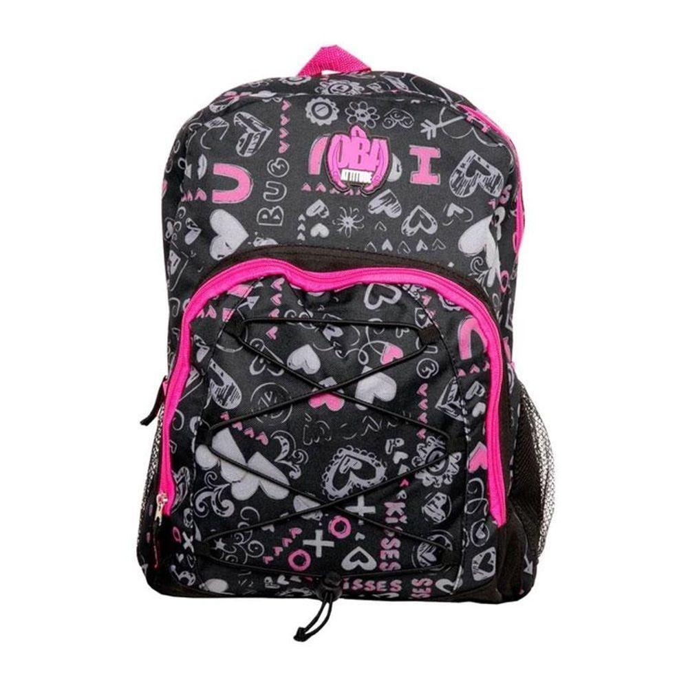 Mochila Escolar Infantil Sbdv-2033 Estampada Preto - Fuseco - 2