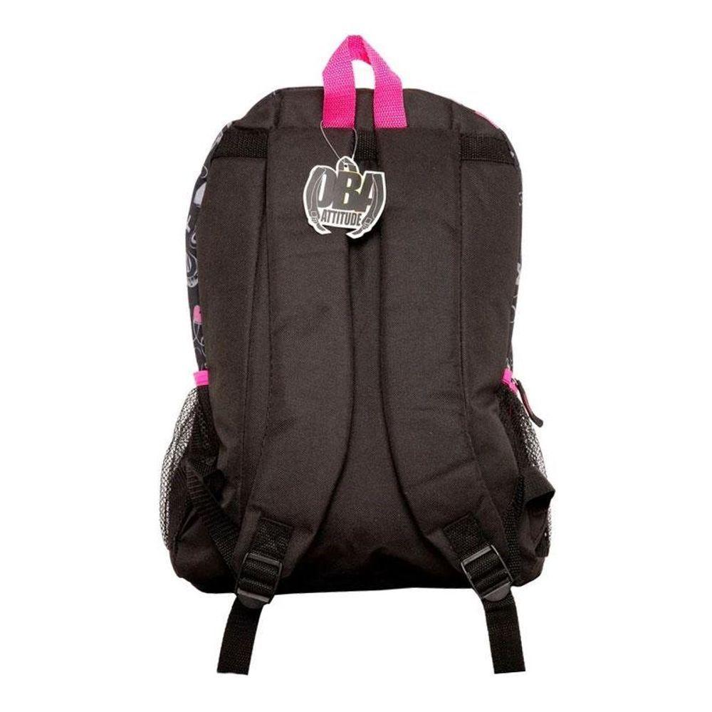 Mochila Escolar Infantil Sbdv-2033 Estampada Preto - Fuseco - 3