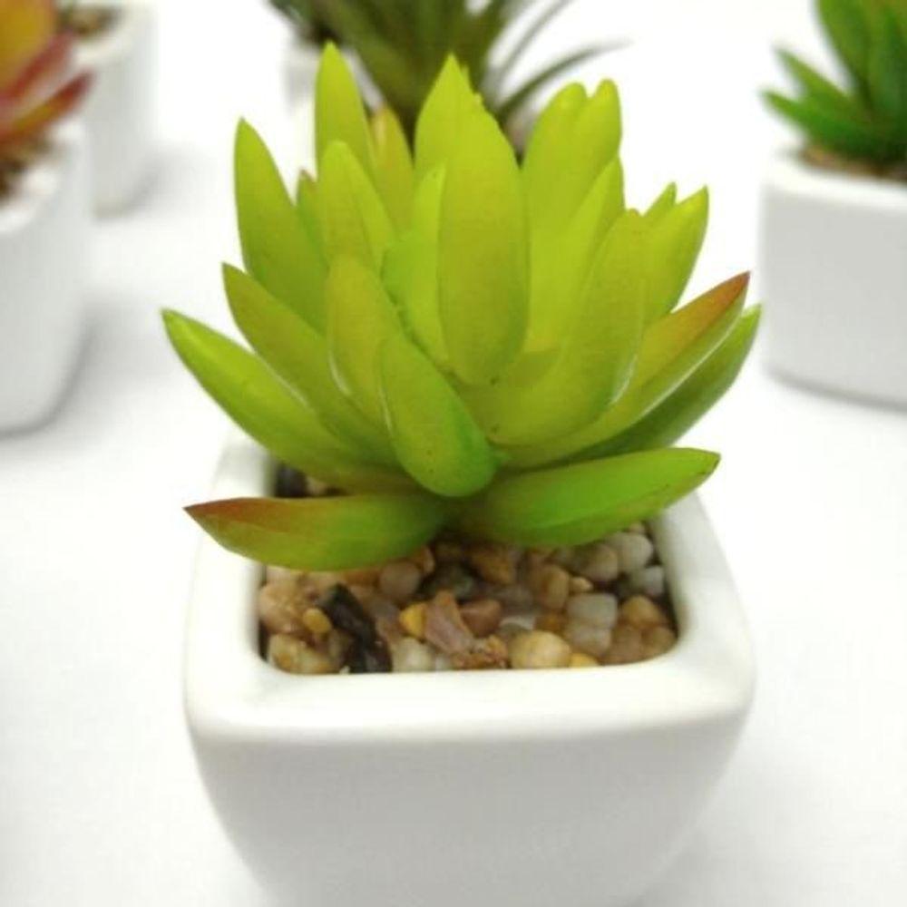 Kit Banheiro Porta Sabonete Líquido Vidro Clear E Mini Vaso Suculenta 4 Peças - 10