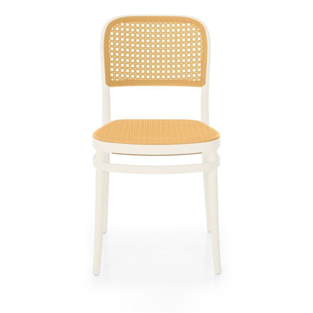 Conjunto Mesa De Jantar Quadrada Venezia 70x70cm Preta Com 4 Cadeiras Roma - Branco - 7