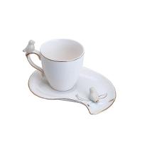Conjunto 06 Xícaras De Café De Porcelana Cute Birds Design Plate 90 Ml Wolff - 3