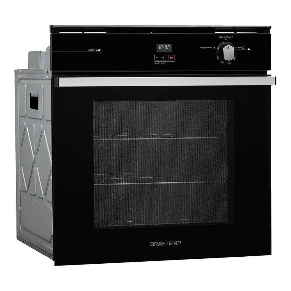 Forno À Gás Brastemp 78 Litros Touch Embutir Preto 220V - 2