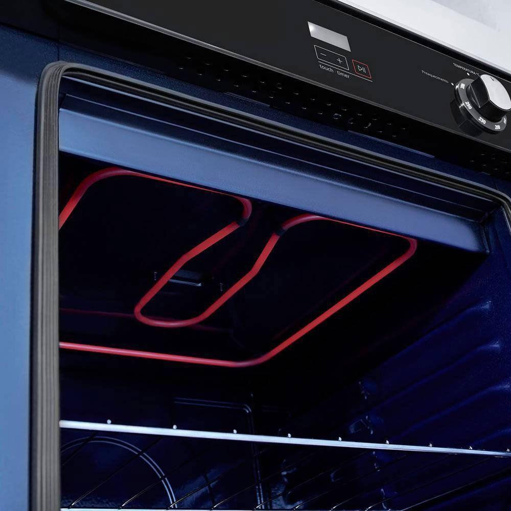 Forno À Gás Brastemp 78 Litros Touch Embutir Preto 220V - 6