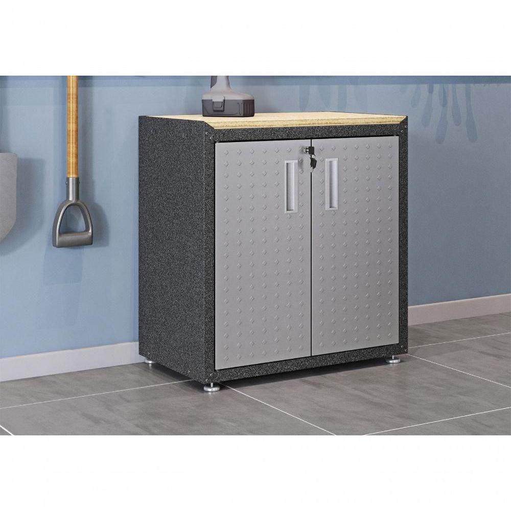 Balcão Multiúso Sem Tampo Titanium Itatiaia - 2 Portas - Preto C- Cinza - 4