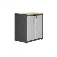 Balcão Multiúso Sem Tampo Titanium Itatiaia - 2 Portas - Preto C- Cinza - 1