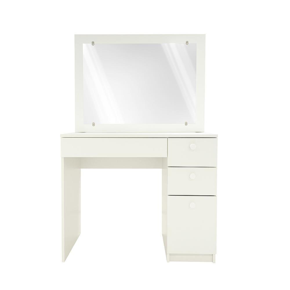 Penteadeira Ditália 4 Gavetas Pe-110 Cor:branco Branco - 5