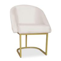 Cadeira Poltrona Lua Com Base Metálica - Bebeshop Bege - 1