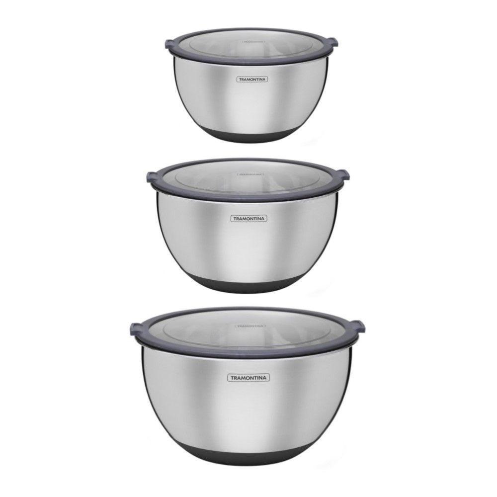 Kit 03 Potes Cucina Em Aço Inox Tramontina - 1