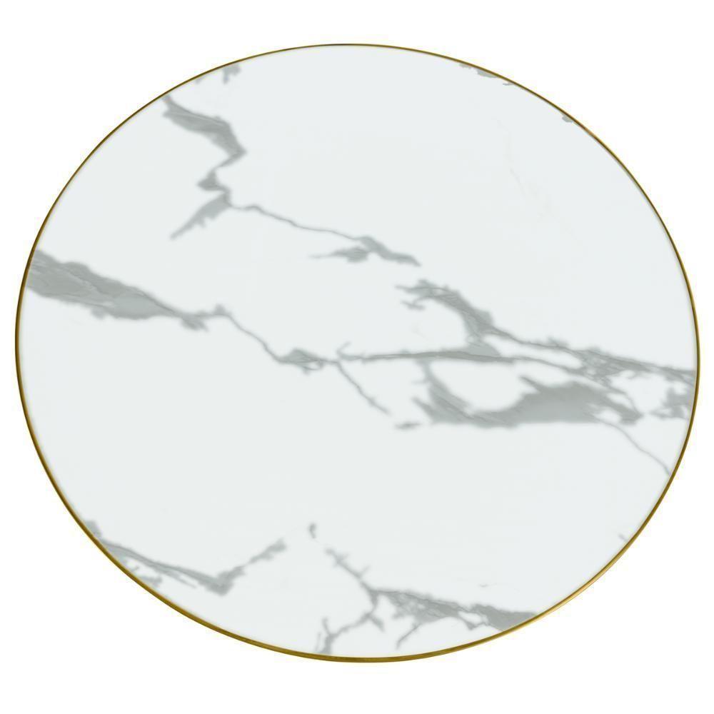 Conjunto Mesa De Jantar Redonda Majestic 70cm Branca Com 4 Cadeiras Roma - Branco - 7