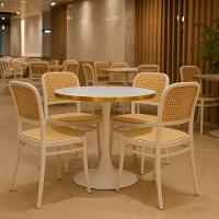 Conjunto Mesa De Jantar Redonda Majestic 70cm Branca Com 4 Cadeiras Roma - Branco - 2