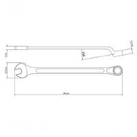 Chave Combinada Tramontina Master 1.3-16" Com Pescoço Corpo Forjado Em Aço Especial Cromado - 3