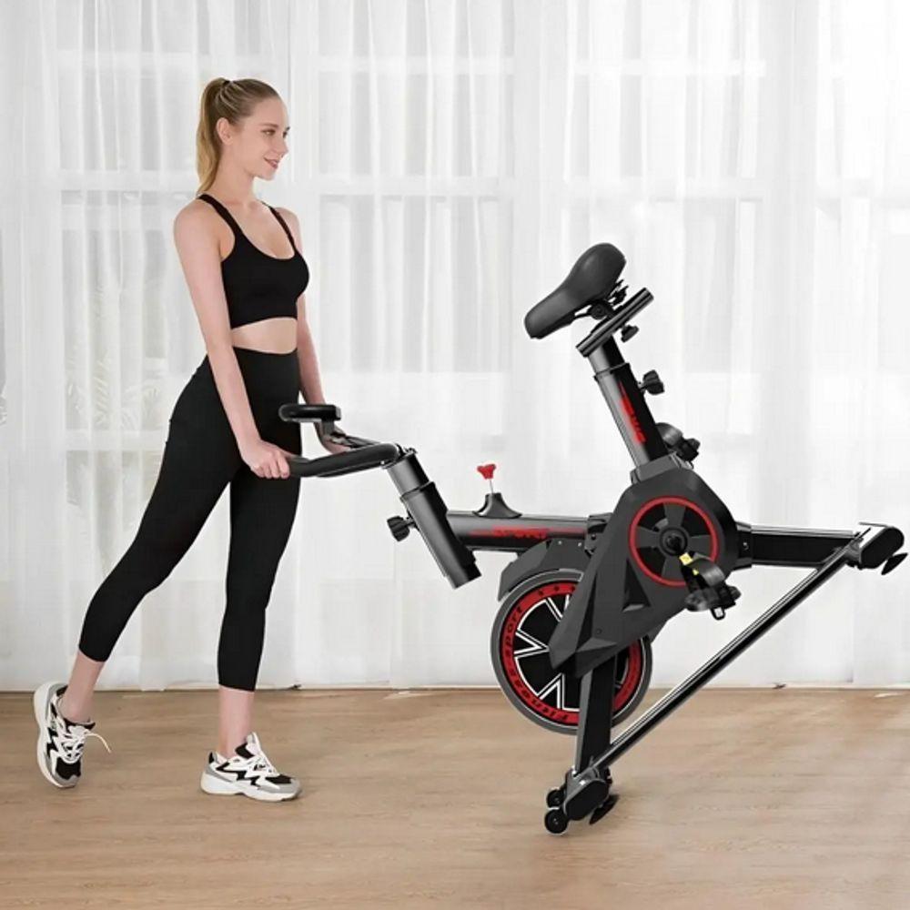 Bicicleta Ergométrica Fitness Para Cardio E Musculação Com Base 8 Kg Inercia - 3