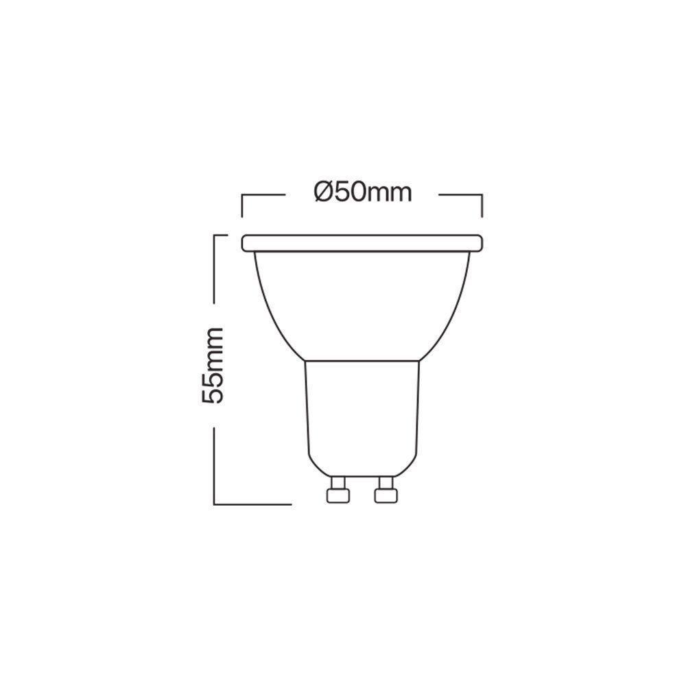 Lâmpada Led Astraled Dicróica Mr16 36° 4,8w Gu10 Bivolt 3000k – Luz Amarela - 2