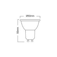 Lâmpada Led Astraled Dicróica Mr16 36° 4,8w Gu10 Bivolt 3000k – Luz Amarela - 2