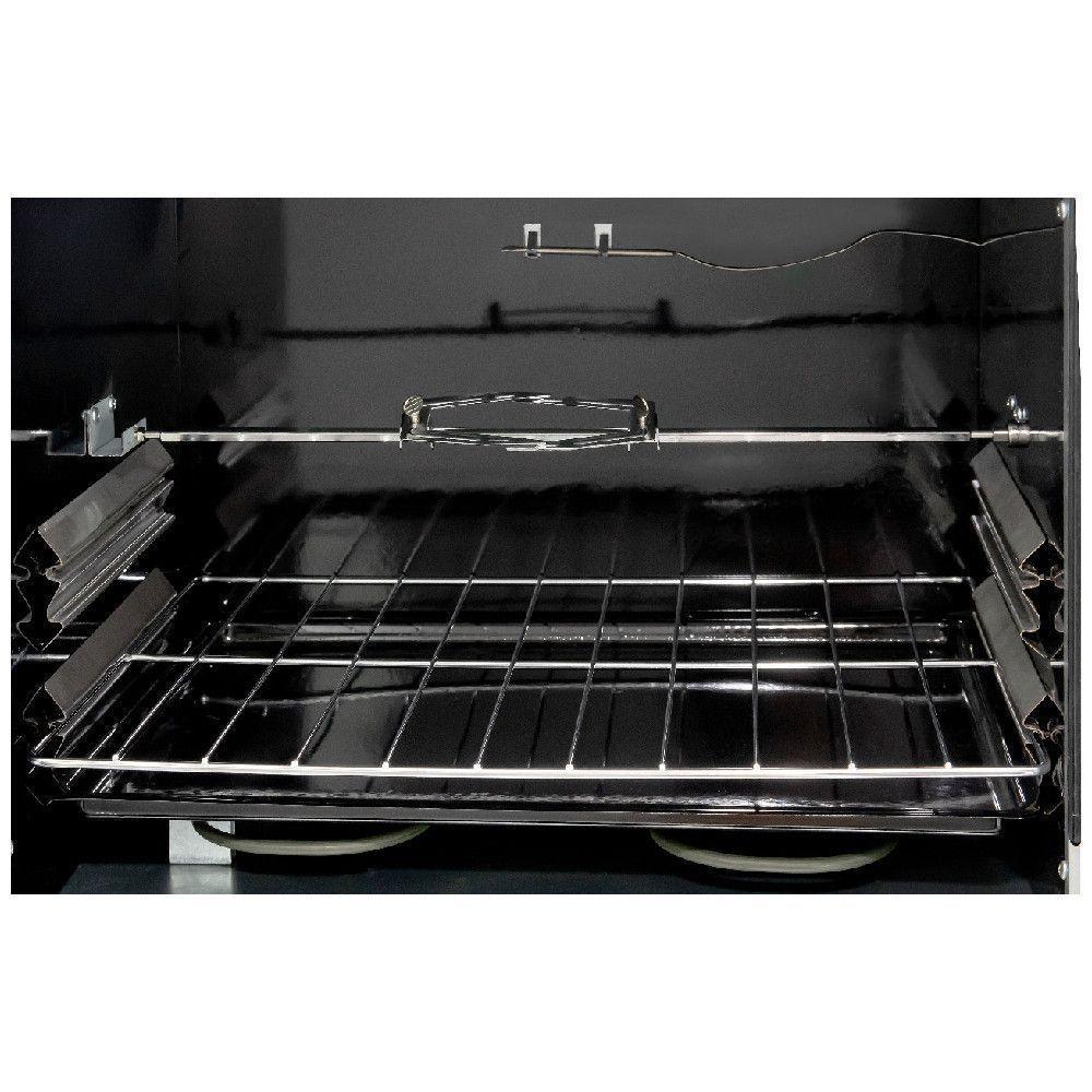 Forno Elétrico Bancada Com Espeto Giratório Preto 220V - 4