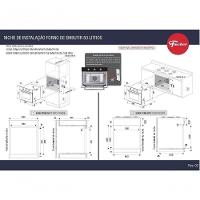 Forno Elétrico Fischer Infinity De Embutir 50 Litros Turbo Convection - Branco 15740 110V - 2