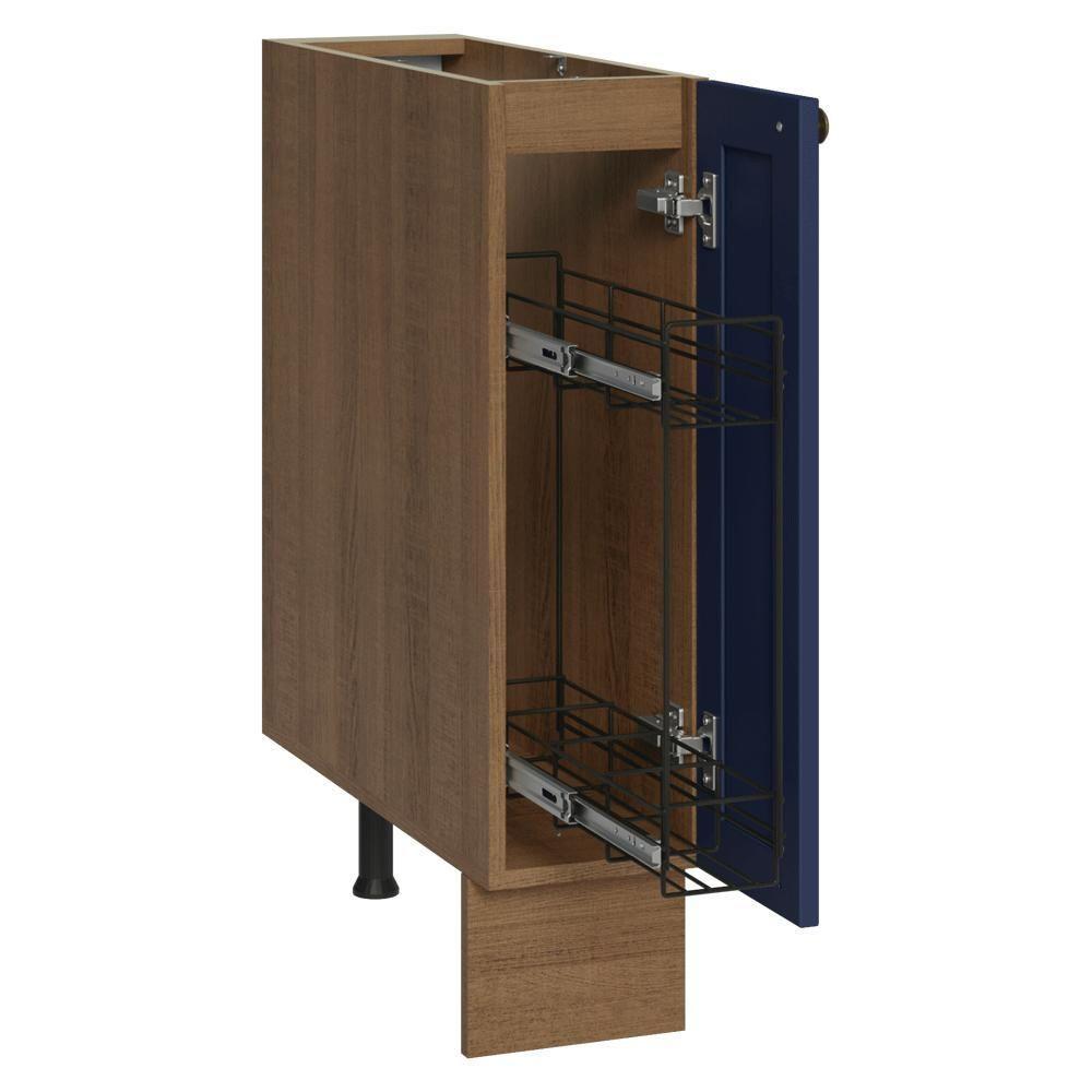 Balcão Porta-temperos 20 Cm 1 Porta (sem Tampo) Rustic/azul Vik Madesa - 2