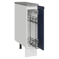 Balcão Porta-temperos 20 Cm 1 Porta Branco/azul Vik Madesa - 2