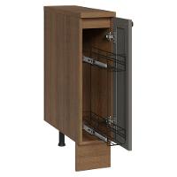 Balcão Porta-temperos 20 Cm 1 Porta Rustic/cinza Vik Madesa - 2